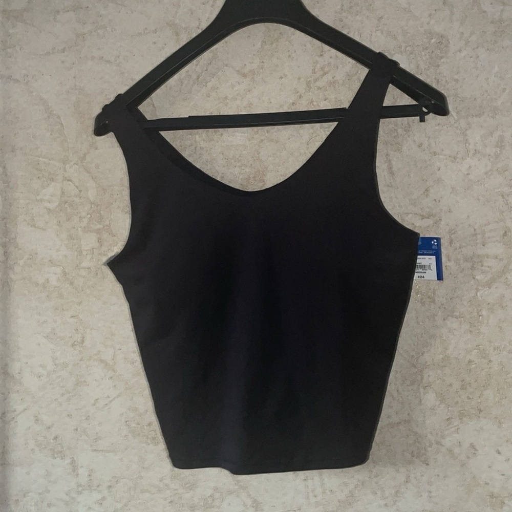 Xersion VNeck Sleeveless Ribbed Top - Picture 4 of 6